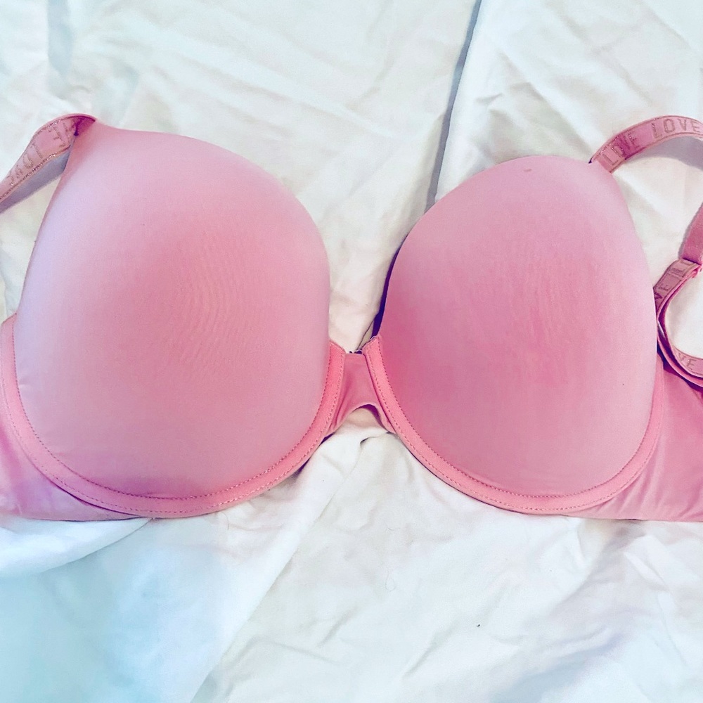 Victoria Secret 36012851 Pink T Shirt push up  full coverage 36DDD